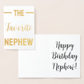 Nephew Wenskaart Funny Custom Folie Kaarten (Display)
