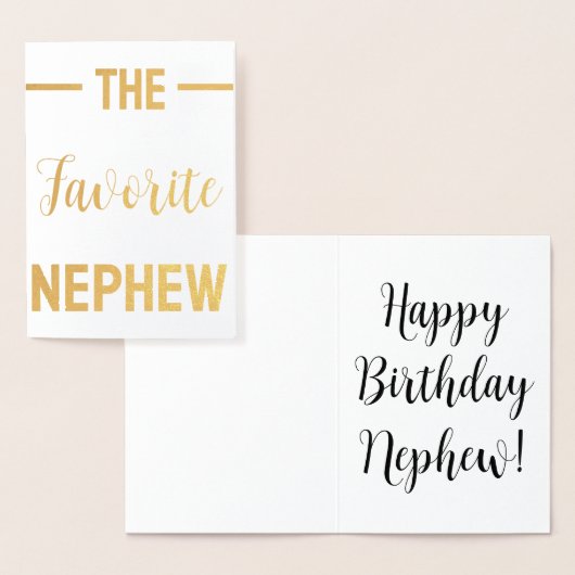 Nephew Wenskaart Funny Custom Folie Kaarten (Display)