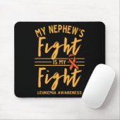 Nephew's Fight is mijn strijd tegen leukemie bewus Muismat (Met muis)