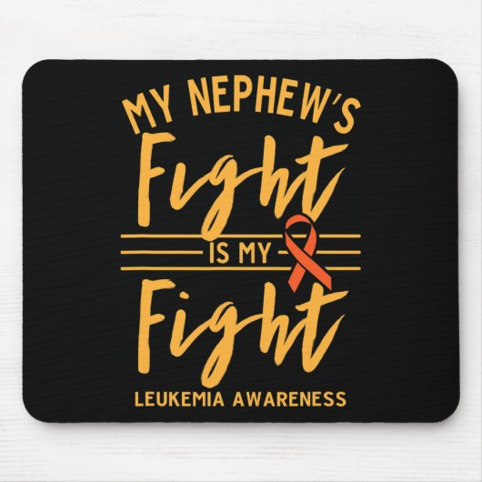 Nephew's Fight is mijn strijd tegen leukemie bewus Muismat (Voorkant)