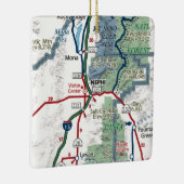 Nephi Utah Map Keramisch Ornament (Rechts)