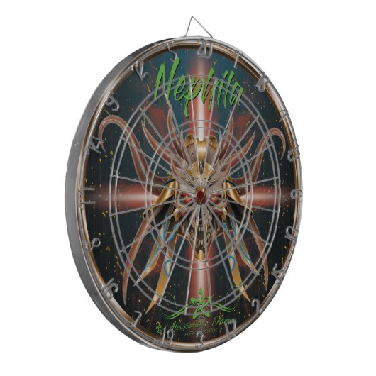 Nephila Dartbord (Voorkant Links)
