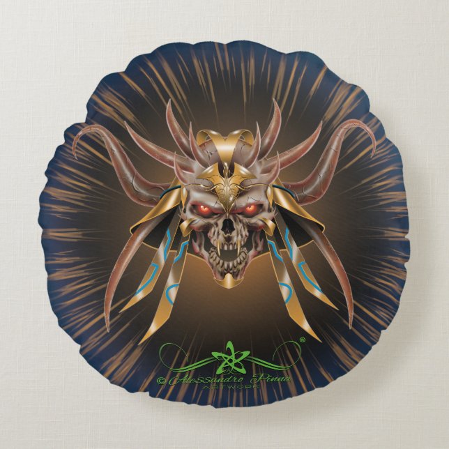 Nephila Rond Kussen (Voorkant)