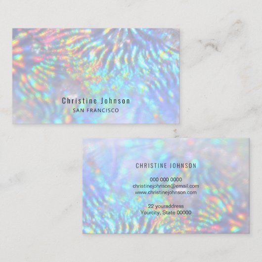 nepholografische achtergrond visitekaartje (Voorkant / Achterkant)