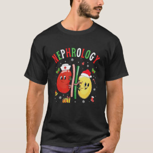 Nephrologie Verpleegster Kerst Santa Hoed Nier Dia T-shirt