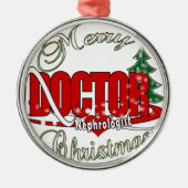 NEPHROLOGIST DOCTOR CHRISTMAS METALEN ORNAMENT (Voorkant)