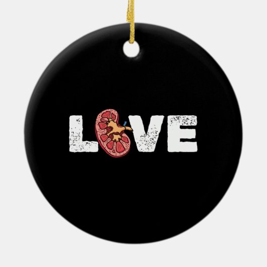 Nephrologist van Nierorgaanliefde Keramisch Ornament (Achterkant)