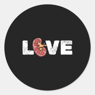 Nephrologist van Nierorgaanliefde Ronde Sticker