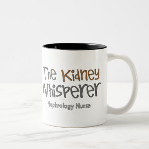 Nephrology Nurse Gifts "The Kidney Whisperer" Tweekleurige Koffiemok