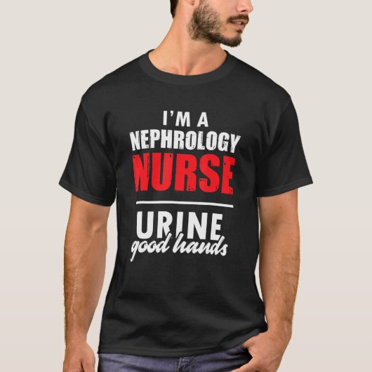 Nephrology Nurse Hands Dialysis Nursing RN 1 T-shirt (Voorkant)