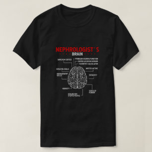 Nephroloog Doctor Brain Nieren chirurg Tech T-shirt