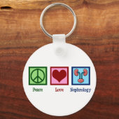Nephroloog Peace Love Nephrology Kantoor Sleutelhanger (Achterkant)