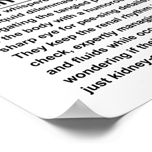 Nephroloog Poster (Hoek)