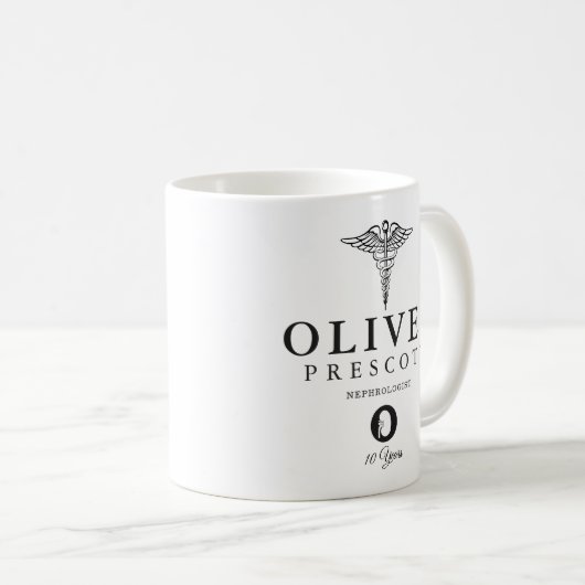 Nephroloog Professional Afstuderen | Pensionering Koffiemok (Voorkant rechts)
