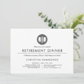 Nephroloog Retirement Dinner | Minimale stijl Kaart (Staand voorkant)