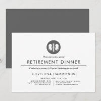 Nephroloog Retirement Dinner | Minimale stijl