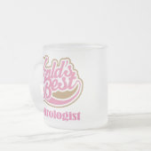 Nephroloog roze Gift Matglas Koffiemok (Voorkant links)