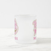 Nephroloog roze Gift Matglas Koffiemok (Center)