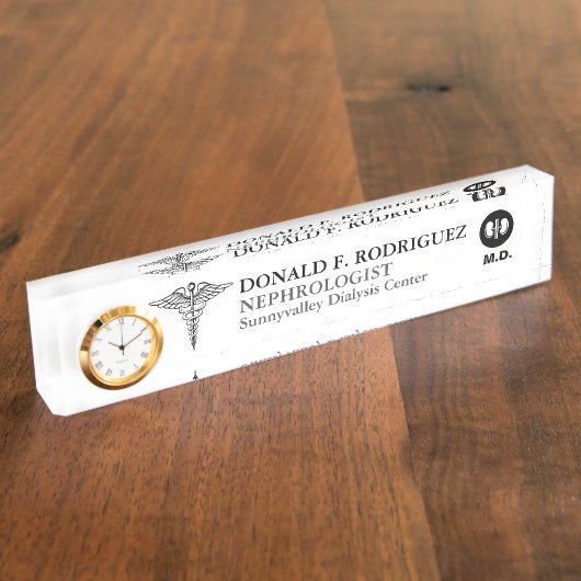 Nephroloog | Specialiste van de nieren Naambordje (Zijkant)