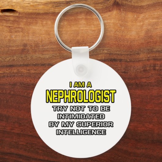 Nephroloog...superieure intelligentie sleutelhanger (Voorkant)