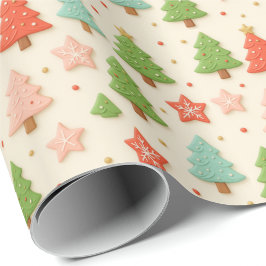 Nepkoekjes in Klei Kerstcadeauverpakking Cadeaupapier