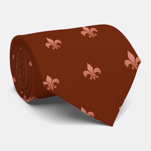Nepkoper Fleur de Lis DIY Rustieke Herfst Stropdas (Opgerold)