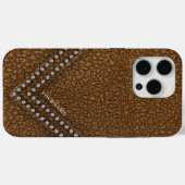 Nepleer met nepdiamanten Case-Mate iPhone case (Achterkant (horizontaal))