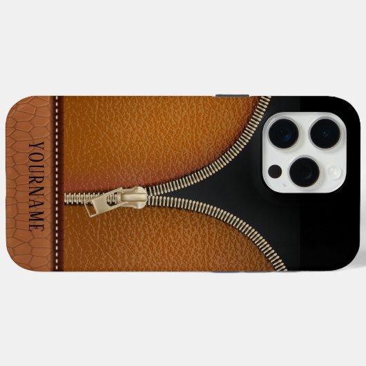 Nepleer met ritssluiting Case-Mate iPhone case (Achterkant (horizontaal))