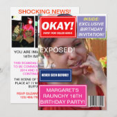 Nepmagazine met Celebrity-roddels aangepaste verja Kaart (Voorkant / Achterkant)