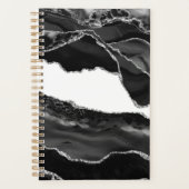 Nepmarmer Agaat Zwart Wit Trendsettende Moderne St Planner (Voorkant)