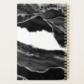 Nepmarmer Agaat Zwart Wit Trendsettende Moderne St Planner (Achterkant)