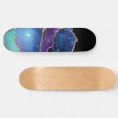 Nepmarmer agaatsteen Galaxy Glitterend Schitterend Persoonlijk Skateboard (Horizontaal)