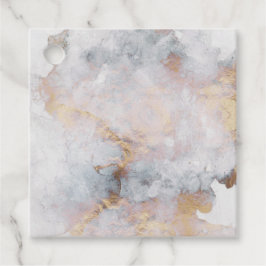 Nepmarmer Geometrisch Goud Bedankjes Labels