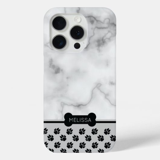Nepmarmer & Hond Thema - Kies Eigen Accentkleur Case-Mate iPhone Case (Achterkant)