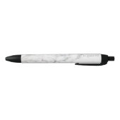 Nepmarmer Textuur Uiterlijk & Aangepaste Naam Zwarte Inkt Pen (Bodem)