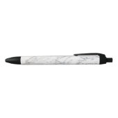 Nepmarmer Textuur Uiterlijk & Aangepaste Naam Zwarte Inkt Pen (Bovenkant)