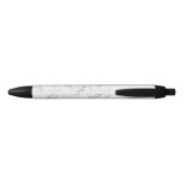 Nepmarmer Textuur Uiterlijk & Aangepaste Naam Zwarte Inkt Pen (Achterkant)