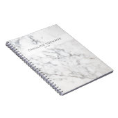 Nepmarmer Textuur Uiterlijk & Aangepaste Tekst Notitieboek (Rechterzijde)