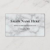 Nepmarmeren schoonheidssalon kortingskaart visitekaartje (Achterkant)