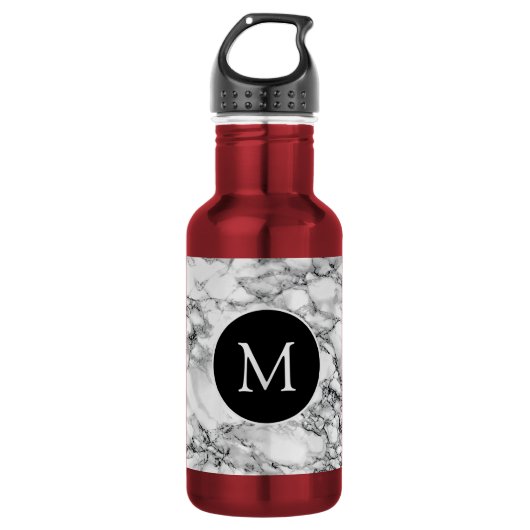 Nepmarmeren waterfles met gepersonaliseerde aangep (Voorkant)