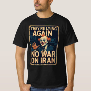 Nepnieuws Geen Oorlog Iran Propaganda T-Shirt