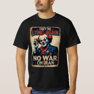 Nepnieuws Geen Oorlog Iran Propaganda T-Shirt