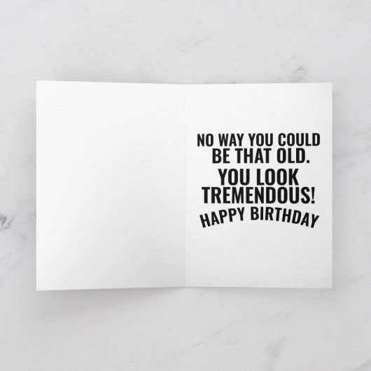 NEPNIEUWS! GRAPPIGE TRUMP VERJAARDAG KAART (Binnen)