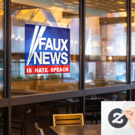 Nepnieuws raamsticker