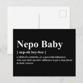 Nepo Baby Betekenis Briefkaart (Voorkant / Achterkant)