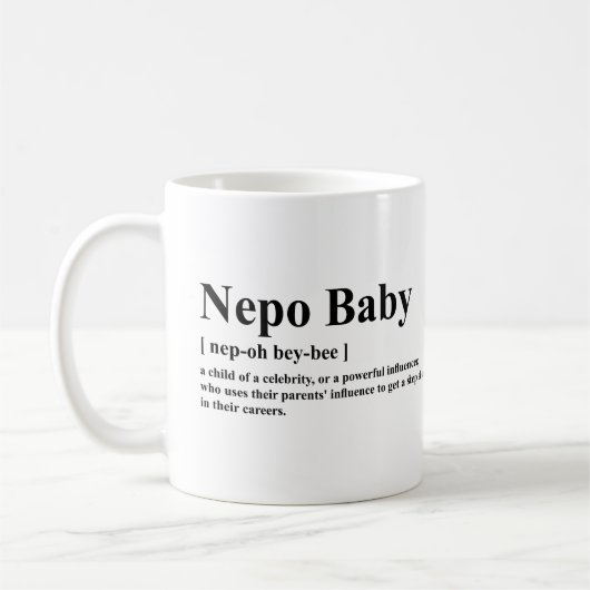 Nepo Baby Betekenis Koffiemok (Links)