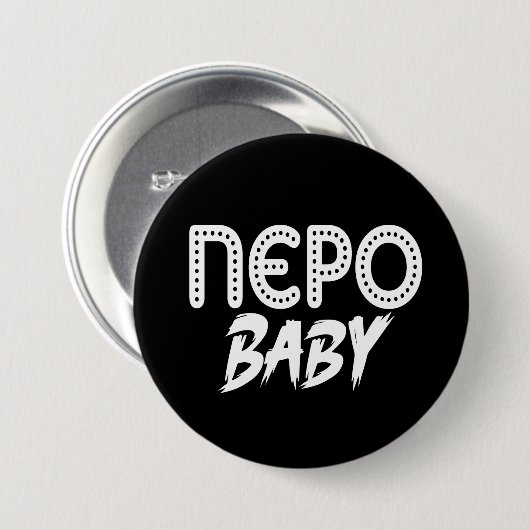 Nepo Baby Ronde Button 7,6 Cm (Voorkant /achterkant)
