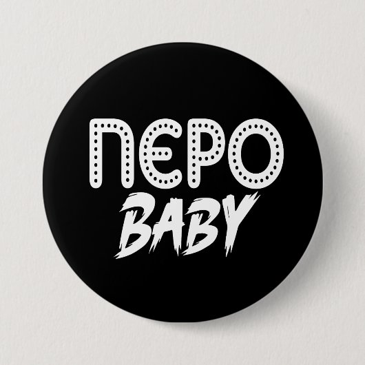 Nepo Baby Ronde Button 7,6 Cm (Voorkant)