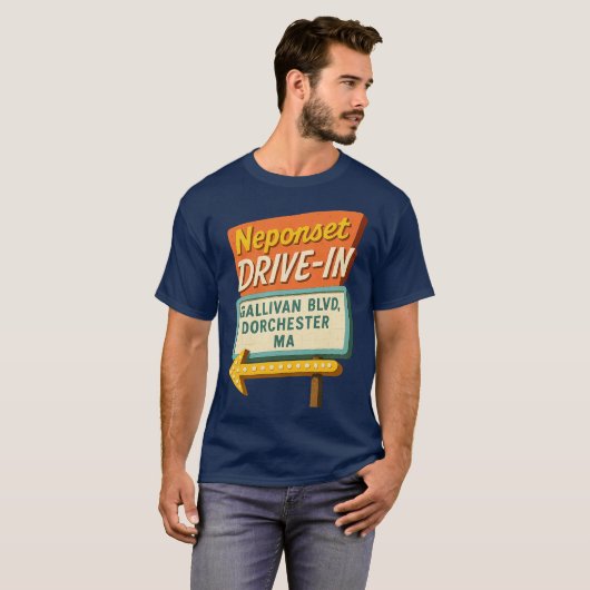 Neponset Drive-In - Dorchester, MA T-shirt (Voorkant volledig)
