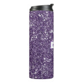 Neppa Paarse Glitter Textuur Effect & Aangepaste N Thermosbeker (Gedraaid links)